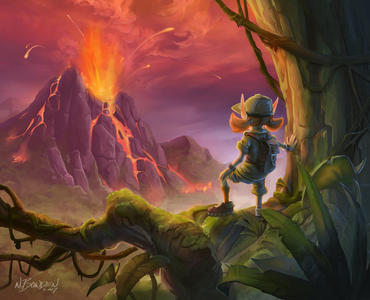 Fire plumes heart