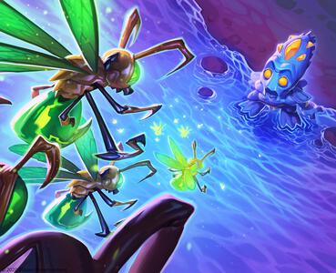 Glowfly swarm